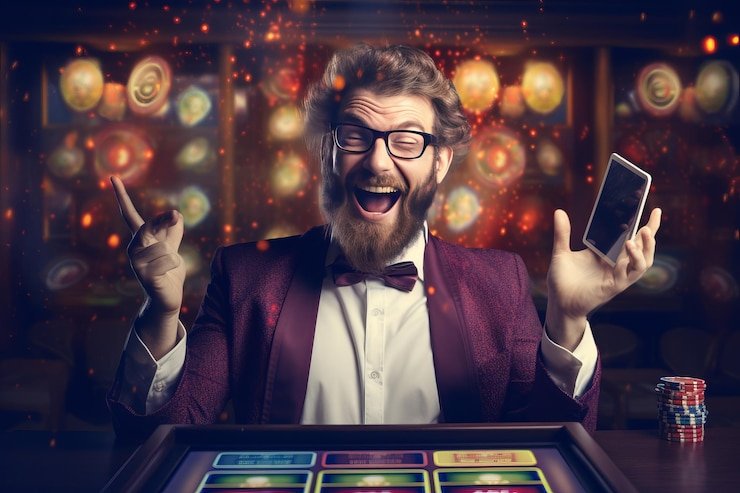 Antarmuka mobile Wolf Gold di replay77 menampilkan gulungan, tombol spin, dan statistik taruhan